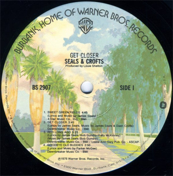 Seals & Crofts : Get Closer (LP,Album,Stereo)