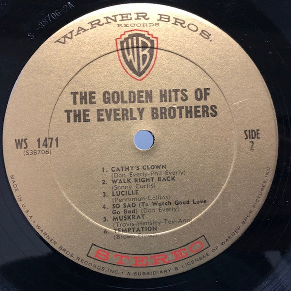 Everly Brothers : The Golden Hits Of (LP,Compilation,Stereo)