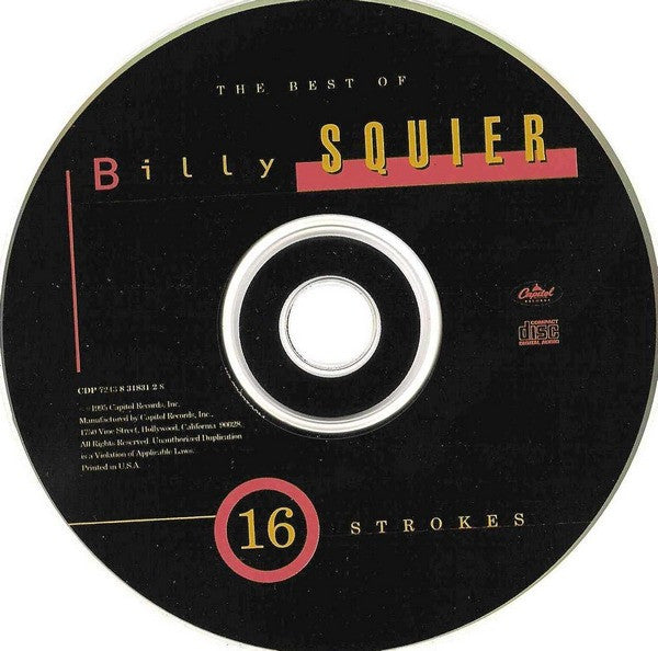 Billy Squier : 16 Strokes: The Best Of Billy Squier (Compilation,Club Edition,Remastered)