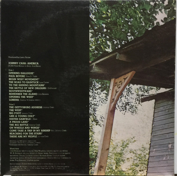 Johnny Cash : America: A 200 Year Salute In Story And Song (LP,Album)