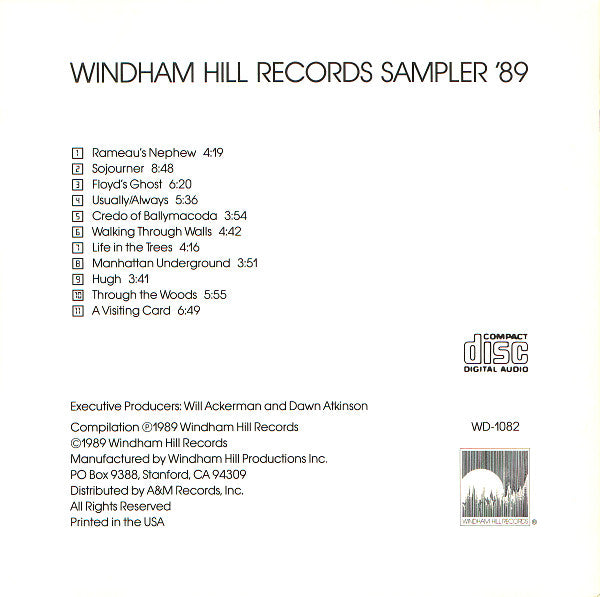 Various : Windham Hill Records Sampler '89 (Sampler)
