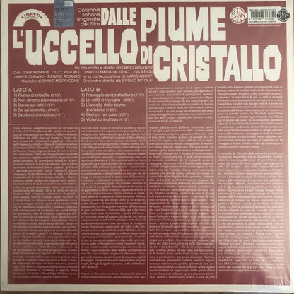 Ennio Morricone : L'Uccello Dalle Piume Di Cristallo (LP,Album,Limited Edition,Reissue)