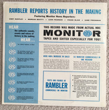 Various : On NBC Monitor Rambler Reports History In The Making (12",33 ⅓ RPM,Album)