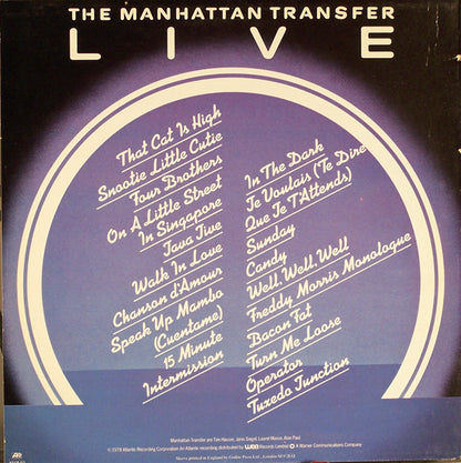 Manhattan Transfer, The : Live (LP,Album)