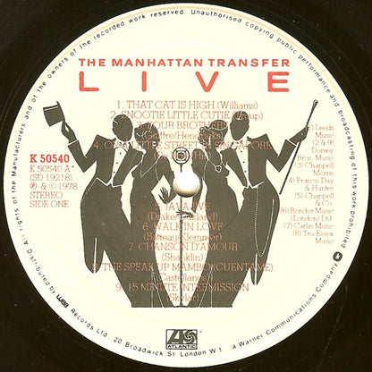Manhattan Transfer, The : Live (LP,Album)