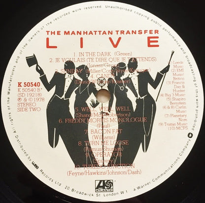 Manhattan Transfer, The : Live (LP,Album)