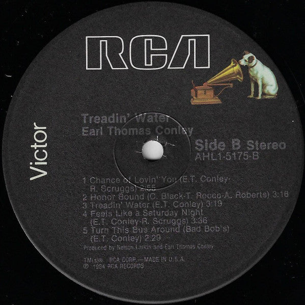 Earl Thomas Conley : Treadin' Water (LP,Stereo)