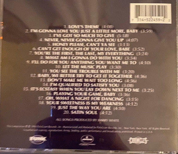 Barry White : All-Time Greatest Hits (Compilation,Remastered)