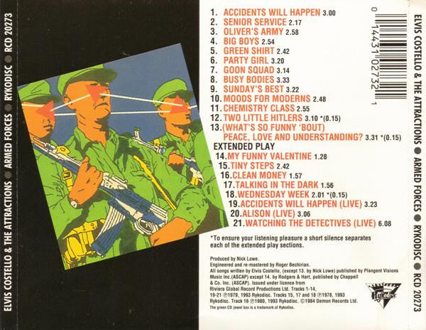 Elvis Costello & The Attractions : Armed Forces (Album,Reissue,Remastered)