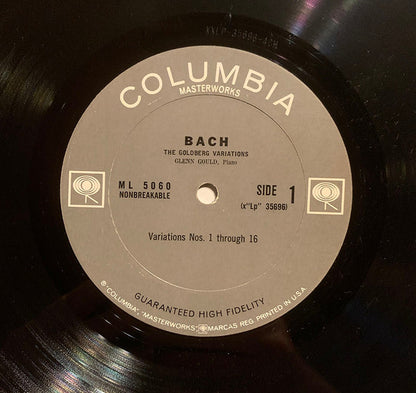 Johann Sebastian Bach : Glenn Gould : The Goldberg Variations (LP,Repress,Mono)