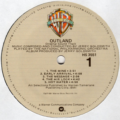 Jerry Goldsmith : Outland (Original Motion Picture Soundtrack) (LP,Album)