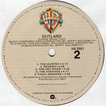 Jerry Goldsmith : Outland (Original Motion Picture Soundtrack) (LP,Album)