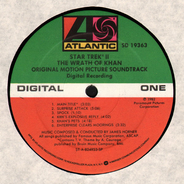 James Horner : Star Trek II: The Wrath Of Khan (Original Motion Picture Soundtrack) (LP,Album,Stereo)