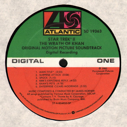 James Horner : Star Trek II: The Wrath Of Khan (Original Motion Picture Soundtrack) (LP,Album,Stereo)