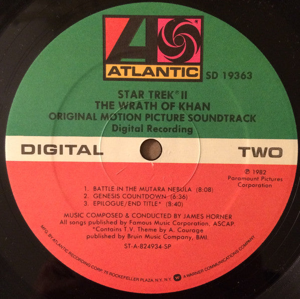 James Horner : Star Trek II: The Wrath Of Khan (Original Motion Picture Soundtrack) (LP,Album,Stereo)