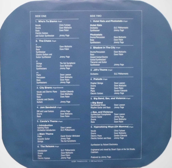 Jimmy Page : Death Wish II (The Original Soundtrack) (LP,Album,Stereo)