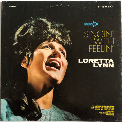 Loretta Lynn : Singin' With Feelin' (LP,Album,Stereo)