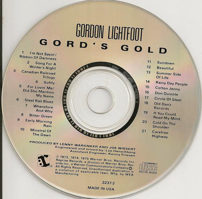 Gordon Lightfoot : Gord's Gold (Compilation)