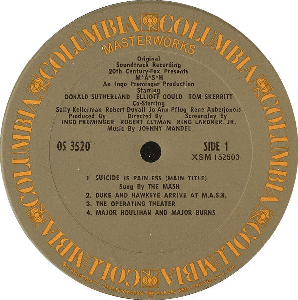 Johnny Mandel : M*A*S*H (Original Soundtrack Recording) (LP,Album)