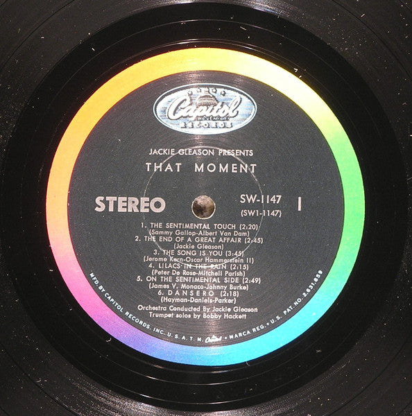 Jackie Gleason : Lush Musical Interludes For That Moment (LP,Album,Reissue,Stereo)
