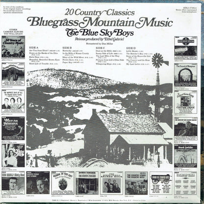 Blue Sky Boys : Bluegrass Mountain Music (LP,Compilation,Reissue,Remastered,Stereo)