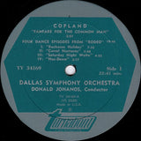 Aaron Copland - Dallas Symphony Orchestra, Donald Johanos : Billy The Kid / Rodeo / Fanfare For The Common Man (LP,Album,Stereo)