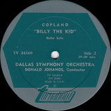 Aaron Copland - Dallas Symphony Orchestra, Donald Johanos : Billy The Kid / Rodeo / Fanfare For The Common Man (LP,Album,Stereo)