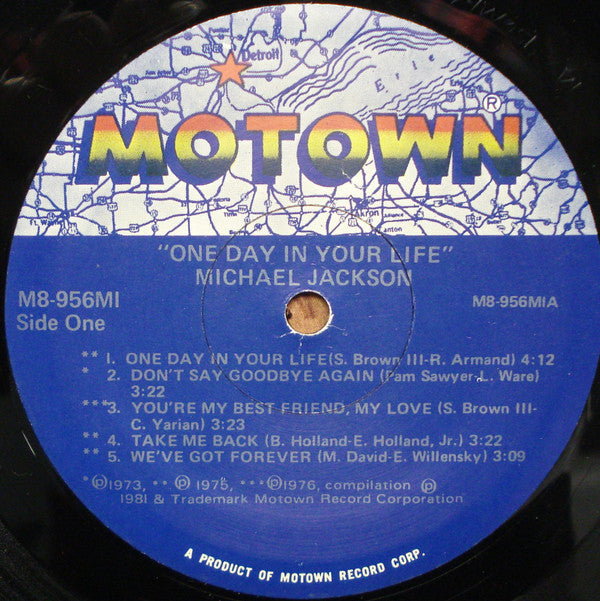 Michael Jackson : One Day In Your Life (LP,Compilation)