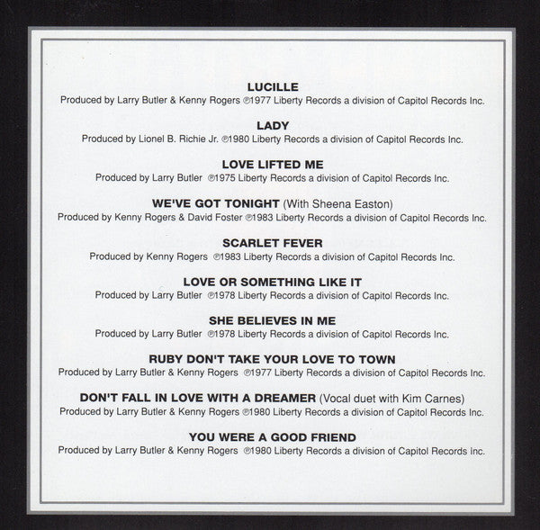 Kenny Rogers : Twenty Greatest Hits (Compilation,Reissue)