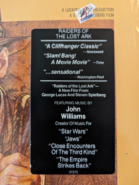 John Williams (4) : Raiders Of The Lost Ark (Original Motion Picture Soundtrack) (LP,Album,Stereo)