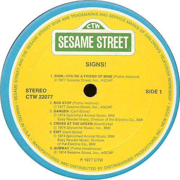 Sesame Street : Signs! (LP,Album)