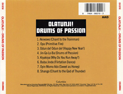 Babatunde Olatunji : Drums Of Passion (Album,Reissue)