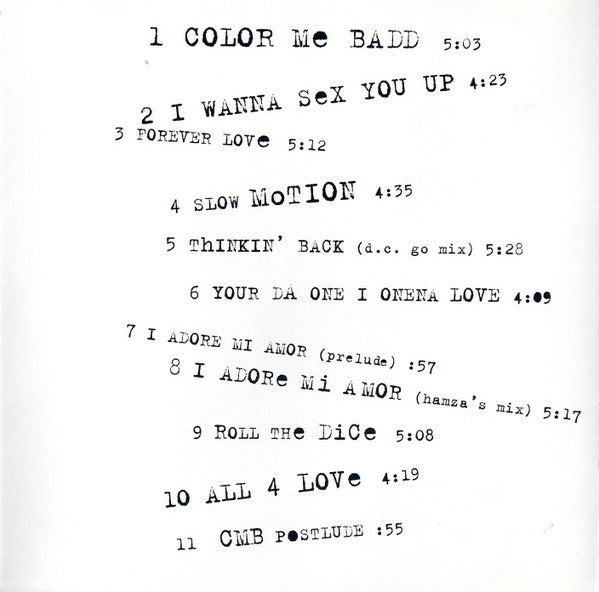 Color Me Badd : Young, Gifted And Badd - The Remixes (Album)