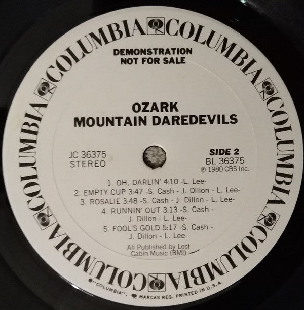 Ozark Mountain Daredevils, The : Ozark Mountain Daredevils (LP,Album,Promo)