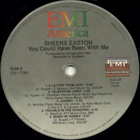 Sheena Easton : You Could Have Been With Me (LP,Album)
