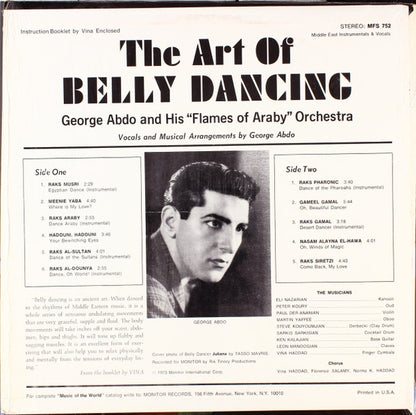 George Abdo And His "Flames Of Araby" Orchestra : The Art Of Belly Dancing (LP,Album,Stereo)