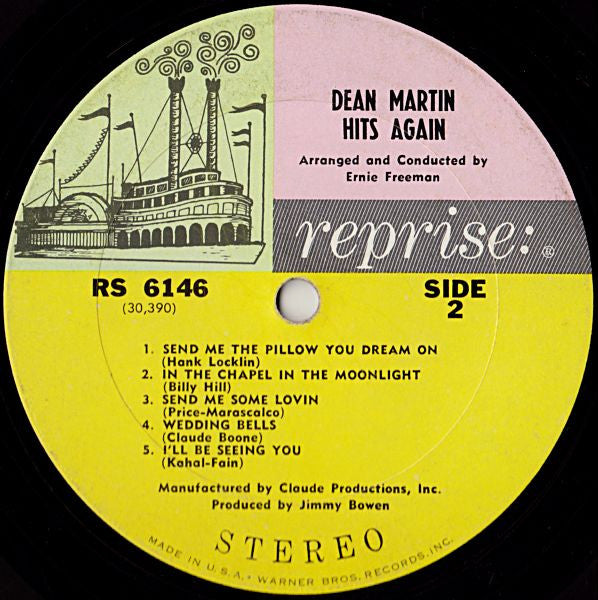 Dean Martin : Dean Martin Hits Again (LP,Album,Stereo)