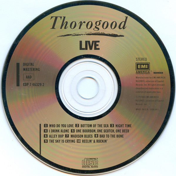 George Thorogood & The Destroyers : Live (Album)