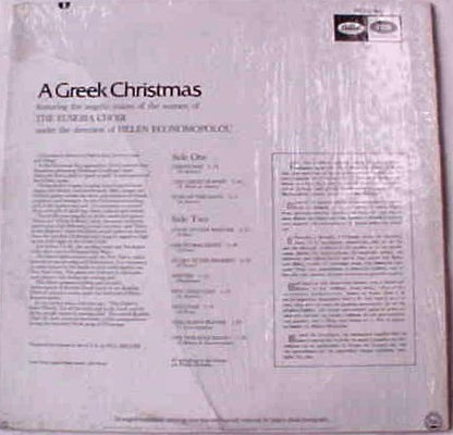 Eusebia Choir, The Under The Direction Of Helen Economopolou : A Greek Christmas (LP,Album)