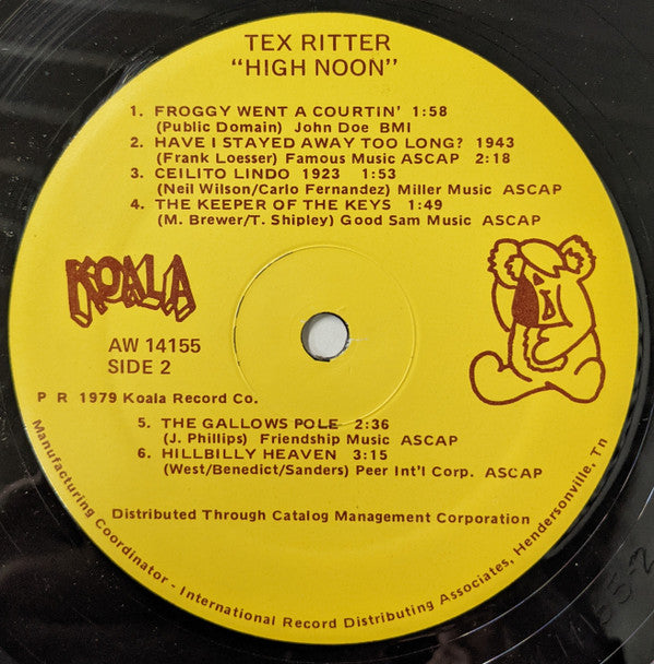 Tex Ritter : High Noon (LP,Compilation)
