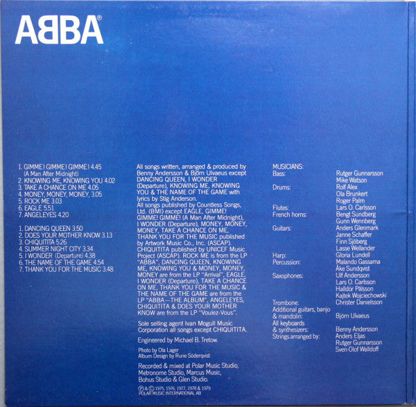 ABBA : Greatest Hits Vol. 2 (LP,Compilation,Club Edition)