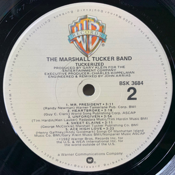 Marshall Tucker Band, The : Tuckerized (LP,Album,Stereo)