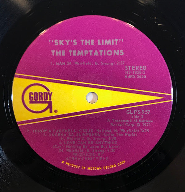 Temptations, The : Sky's The Limit (LP,Album)