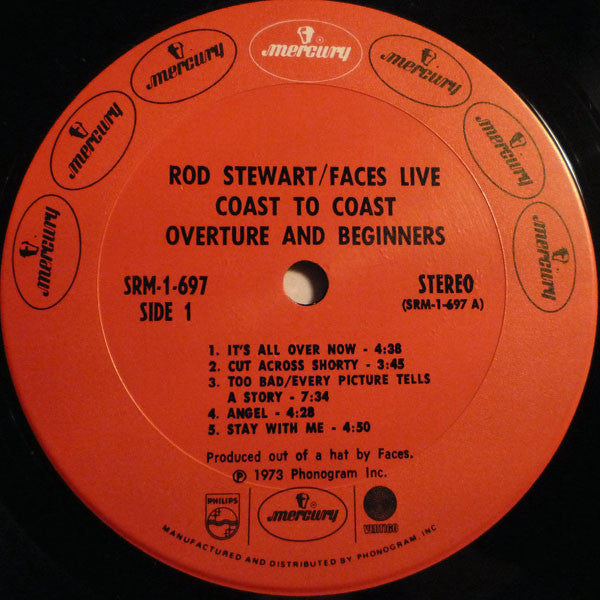 Rod Stewart / Faces (3) : Coast To Coast Overture And Beginners (LP,Album,Stereo)