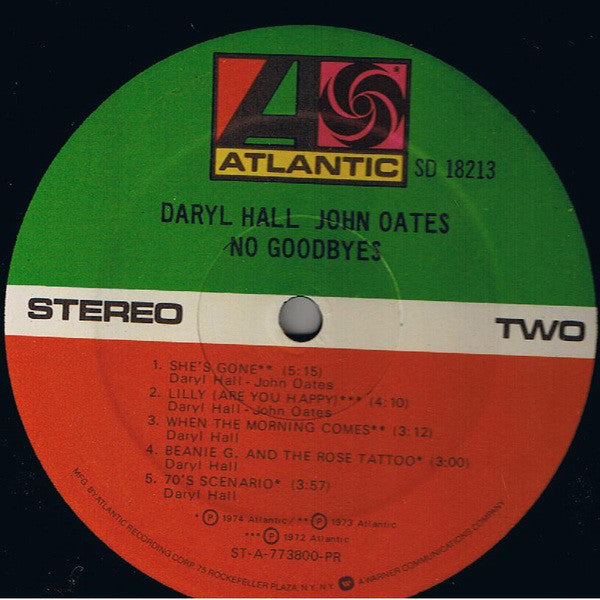 Daryl Hall & John Oates : No Goodbyes (LP,Compilation)