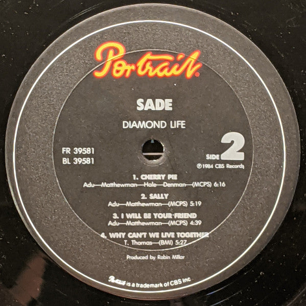 Sade : Diamond Life (LP,Album,Stereo)