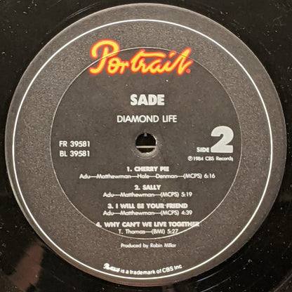 Sade : Diamond Life (LP,Album,Stereo)