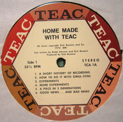Dick Rosmini / Hello People : Home Made With Teac (LP,Album)