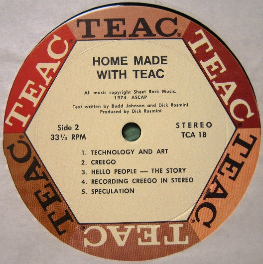 Dick Rosmini / Hello People : Home Made With Teac (LP,Album)