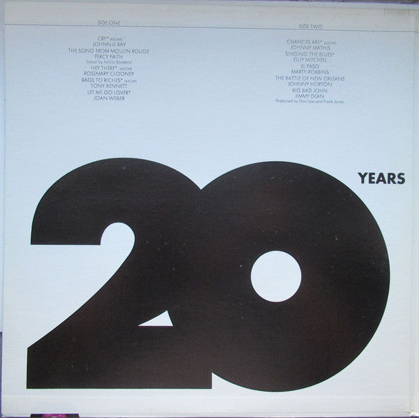 Various : 20 Years Of #1 Hits (LP,Compilation,Stereo)